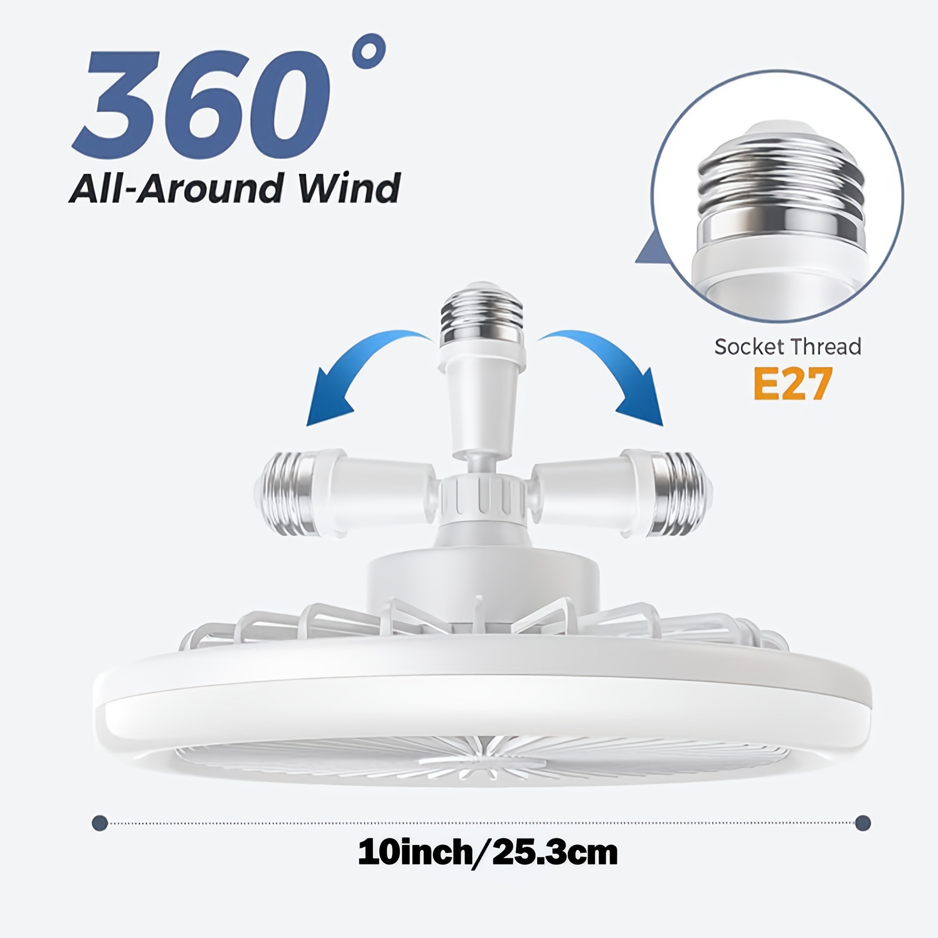 New Outdoor Camping Fan with LED Light, Night Fishing USB Hanging Camp Fan, Remote Control Tent Ceiling Fan Light, High Power Portable Ultra-Long Battery Life Outdoor Camp Light