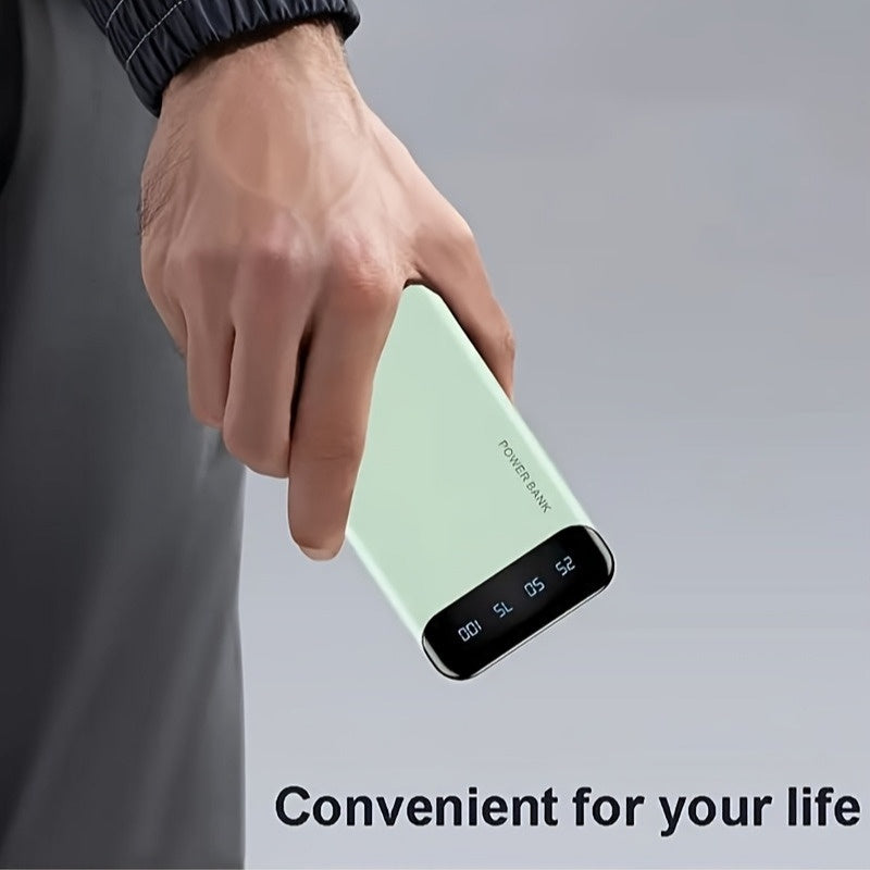 JONKUU 10000mAh Portable Charger with 22.5W PD & QC 4.0 Fast Charging, 3 Outputs + 2 Inputs, USB-C Input/Output, Compact Lightweight External Battery Pack for iPhone, Android Tablet, Phone, Multidevice Charging, Sleek Design, Sturdy Construction, Smartpho