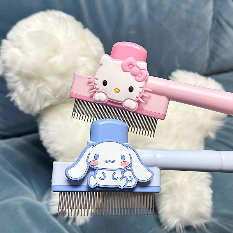 【已授权】三丽鸥 Hello Kitty Melody 推出全新款单支装猫梳，专为按摩、驱蚤、自清洁而设计，能够有效管理狗狗的掉毛和纠缠，成为宠物主人们的完美礼物