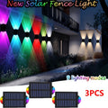 3/4-Piece Solar Wall Light - Color Changing, Automatic On/Off, Up and Down Lighting, Courtyard Lawn Decoration, Wall Lighting Effect, Solar Charging, Indoor and Outdoor Decoration, Patio, Fence