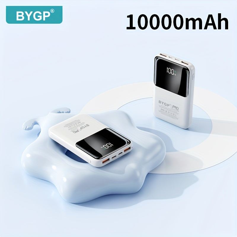 Ultra fast charging mobile power bank 10000mAh/20000mAh - suitable for iPhone PD 20W and Android QC2.0/22.5W, (USB-A/Type-C/mccio) port, LED display screen, outdoor camping emergency backup battery pack