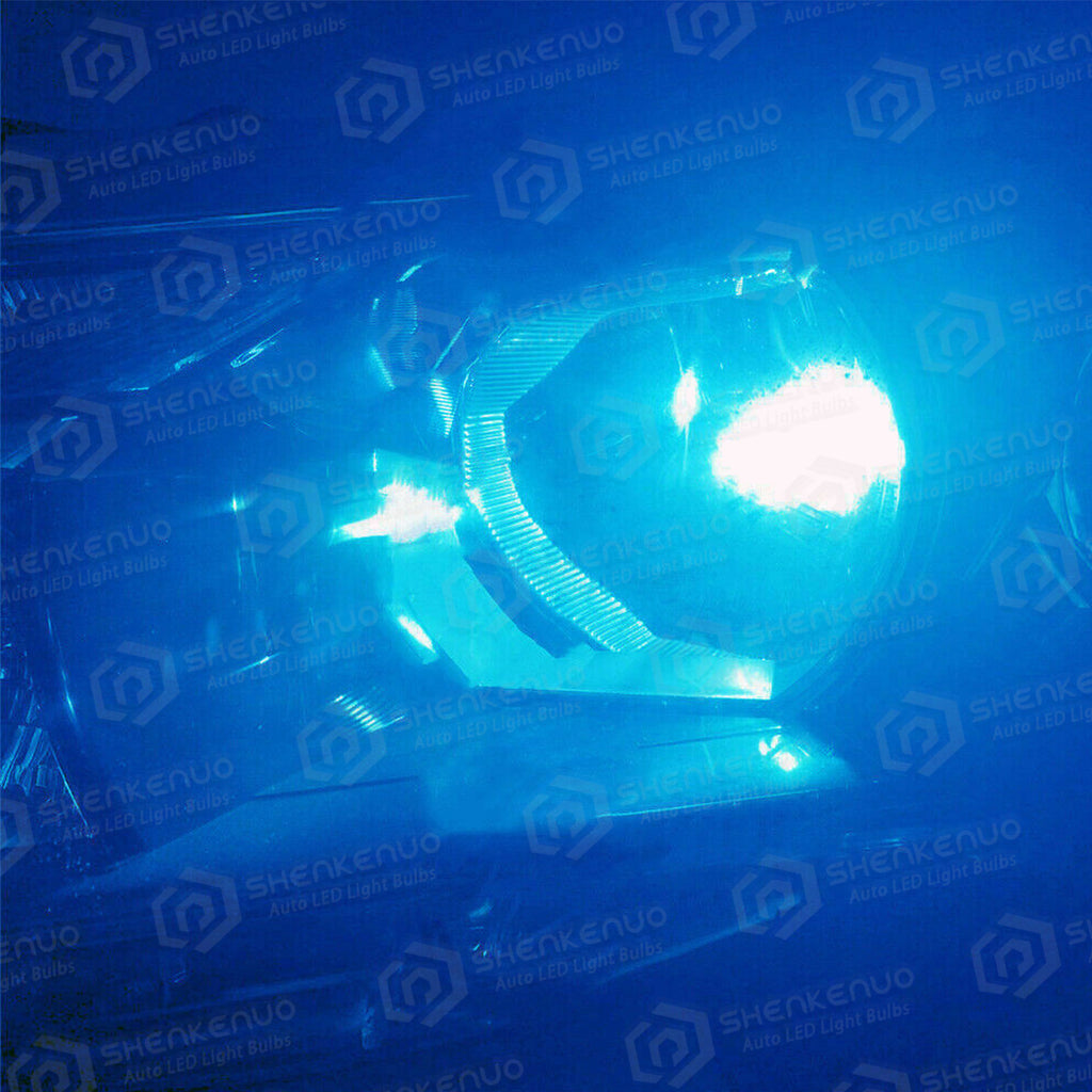 2 LED Headlight Bulbs, 9005/HB3, 9006/HB4, H3, 5202/2504, H11 Fog Light Bulbs, Super Strong 8000K Blue Light, Plug-and-Play Car Headlights
