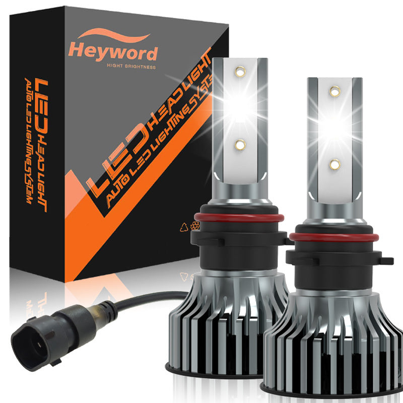 Heyword 2 Sets H7, H1, H3, H4, H8/H9/H11, 9005, 9006, 9012 LED Car Headlight Fog Light, Low Beam, High Beam, Color Temperatures: 4300K/Warm Light, 3000K/Yellow Light, 8000K/Blue Light, 25000K/Ice Blue, 6000K/White Light