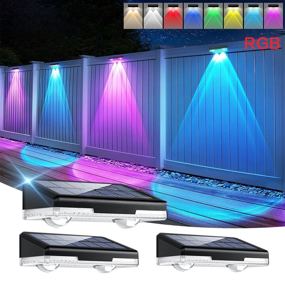 Solar Courtyard Light Wall Washer Light Spotlight Outdoor Decorative Lighting Ambient Decoration Arrangement Balcony Courtyard Garden Solar Battery 600MAH Automatically Turns On at Dark