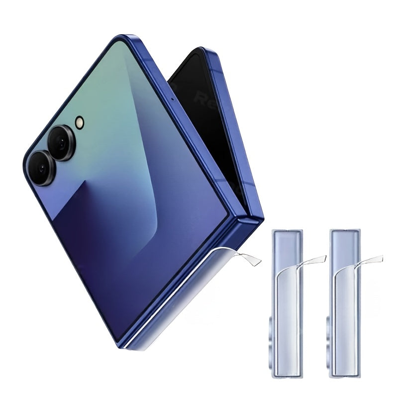 2 片装（2 片中轴水凝软膜）适用于三星 Galaxy Z Fold 7/Z Fold 6/Z Fold 5/Z Fold 4/Flip 7/Flip 6/Flip 5/Flip 4 折叠屏铰链中轴贴膜 柔性水凝材质 防刮耐磨 无缝贴合 防尘防汗 不易脱落 保护铰链中轴 延长机身寿命 高清透明 不影响折叠开合 智能手机用户 科技爱好者 Black Friday/Christmas/Cyber Monday/New Year 热销