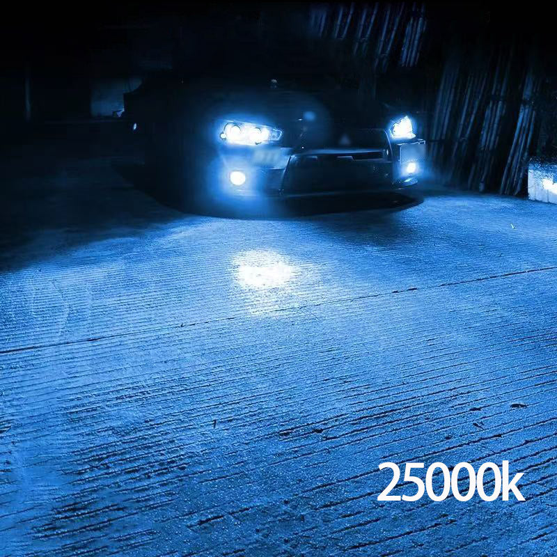 Heyword 2 Sets H7, H1, H3, H4, H8/H9/H11, 9005, 9006, 9012 LED Car Headlight Fog Light, Low Beam, High Beam, Color Temperatures: 4300K/Warm Light, 3000K/Yellow Light, 8000K/Blue Light, 25000K/Ice Blue, 6000K/White Light