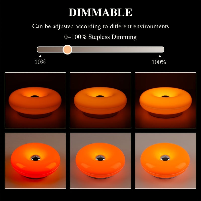 Wall-Mounted LED Night Light, Can Be Used as Table/Wall Dual Purpose, USB Charging, 3-Color Temperature Stepless Dimming, Suitable for Living Room, Wall, Study, Bedroom, Hallway and Other Decorative Ambient Lighting.