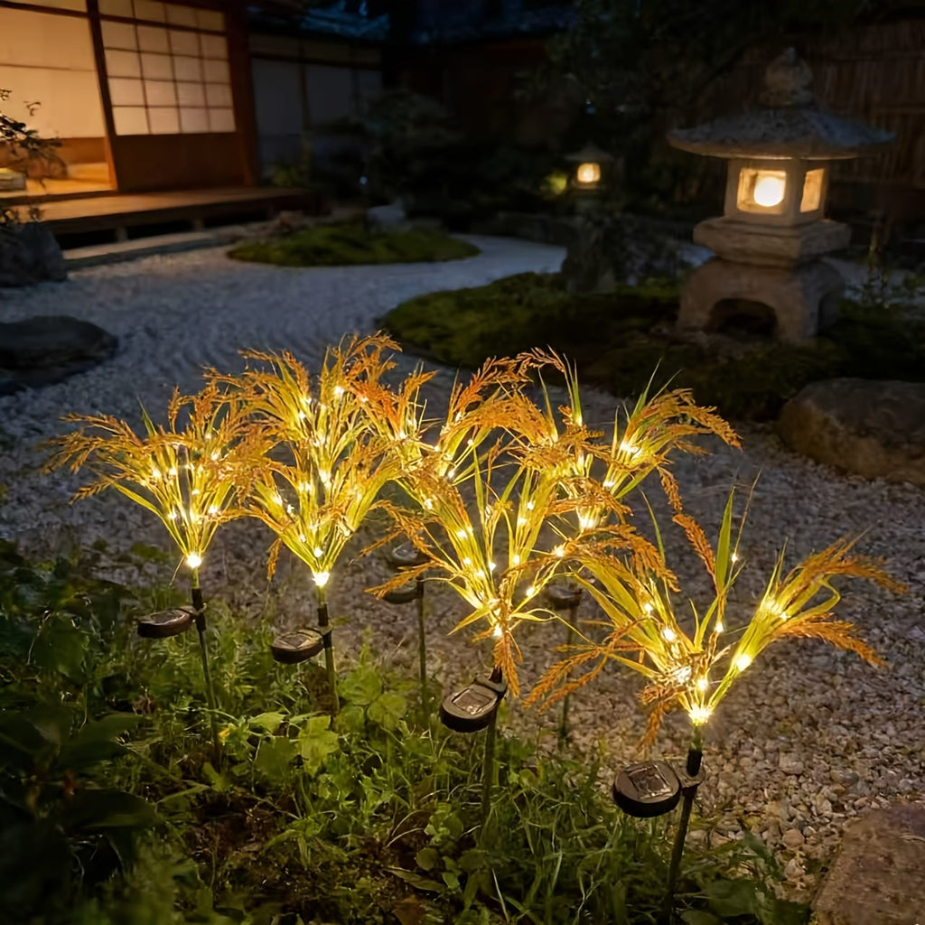 Solar Glowing Wheat Ear Light, Perfect for Field, Garden, Camping Decorative Ambient Light, Gift Giving