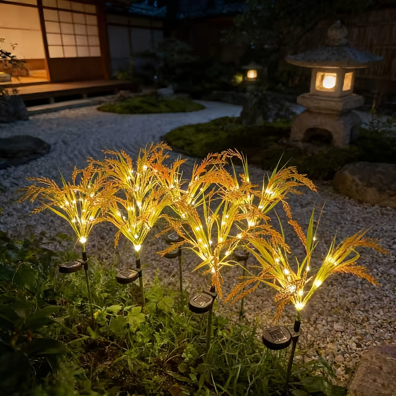 Solar Glowing Wheat Ear Light, Perfect for Field, Garden, Camping Decorative Ambient Light, Gift Giving