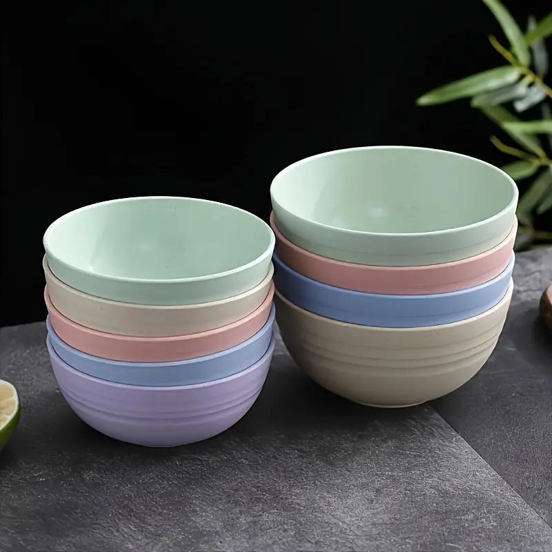 5-Piece Set Random Color Bowl Set – Microwave Safe, Lightweight – Perfect for Salad, Dinner & Kitchen Use – Ideal Choice for Home, Easter Tableware, Graduation Season & Christmas Gifts