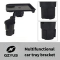 3-in-1 Car Cup Holder Expandable Tray, Detachable 360° Swivel Adjustable Base, 40lbs Load Capacity, Non-Slip Rubber Pad, No Direct Contact with Food, Dual Cup Holders, Perfect for Daily Commute / Long-Distance Driving / In-Car Dining