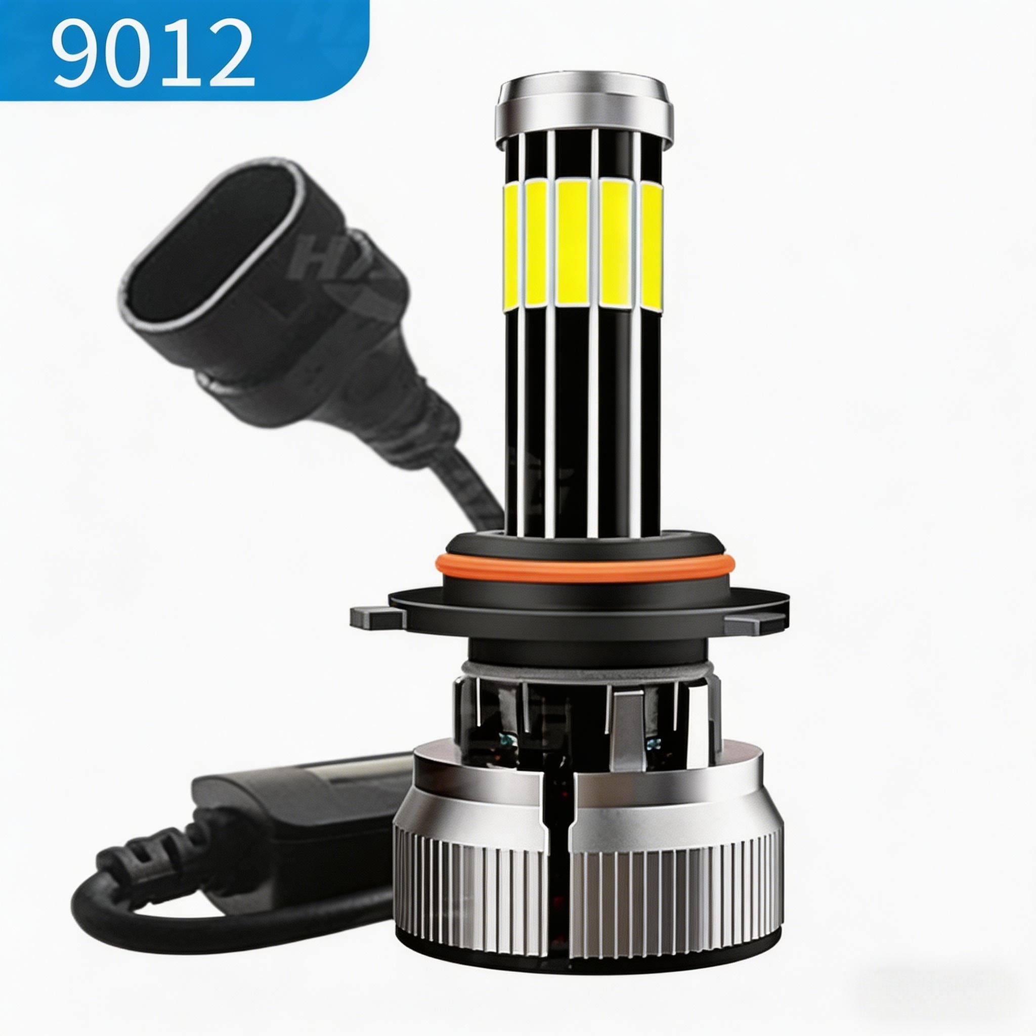 2-Pack 10-Sided 360° Illumination LED Headlights H1 H3 H7 H11/H8/H9 880/881/H27 9005/HB3/H10 9006/HB4 9012 H4/HB2/9003 9004/HB1 9007/HB5 H13/9008 High/Low Beam Integrated Headlights, Error-Free Plug-and-Play