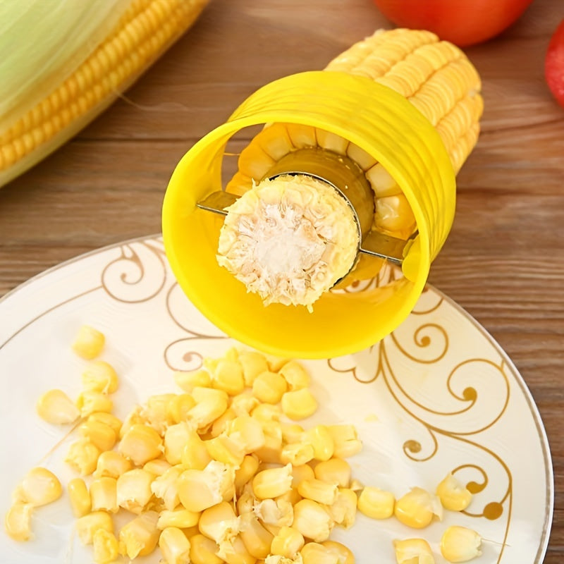 Corn Peeler & Kernel Remover – Corn Cob Cutter, Corn Stripper, Fruit & Vegetable Tool, Cooking Tool, Kitchen Accessory, Corn Cob Stripper