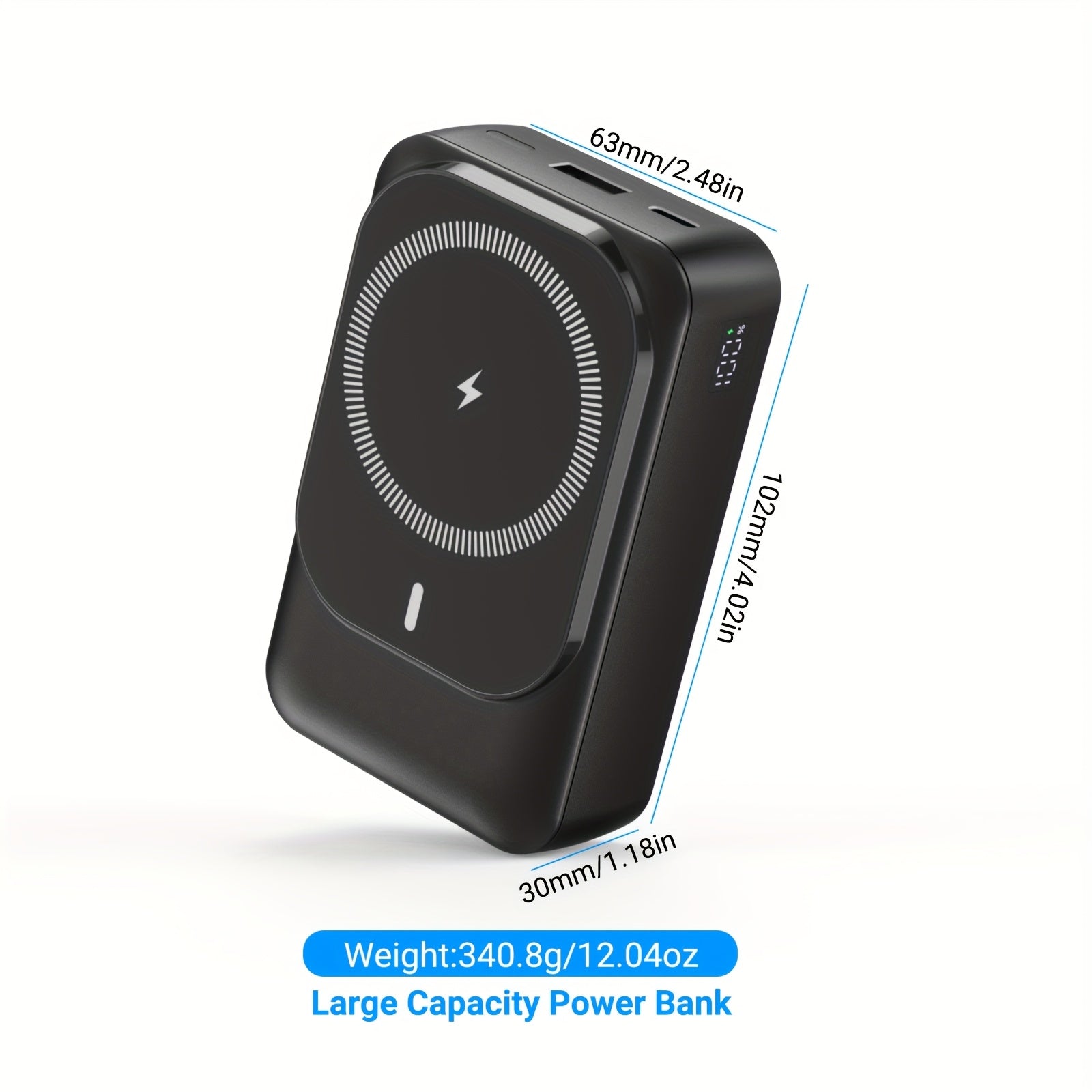 26800mAh Power Bank for Heated Jacket & Vest, 20W USB-C PD Battery Pack with Built-in Cables & LED Display, Portable Charger for Heated Clothing, Phone & Outdoor Use