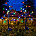 1pc/2pcs Solar Branch Cherry Blossom Light, Christmas Outdoor Courtyard Decorative Cherry Blossom LED Ground Insert Light Suitable for Garden Lawn Courtyard Patio Decoration, Path, Perfect Christmas Holiday Party Decoration Gift