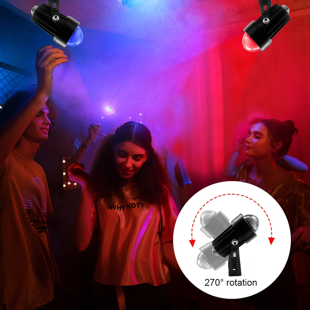 Indoor RGB Spotlight, Multi-Color Changing Wall Light, Mini Spotlight, Dimmable Color Changing LED Plant Spot Light, Art Decorative Light