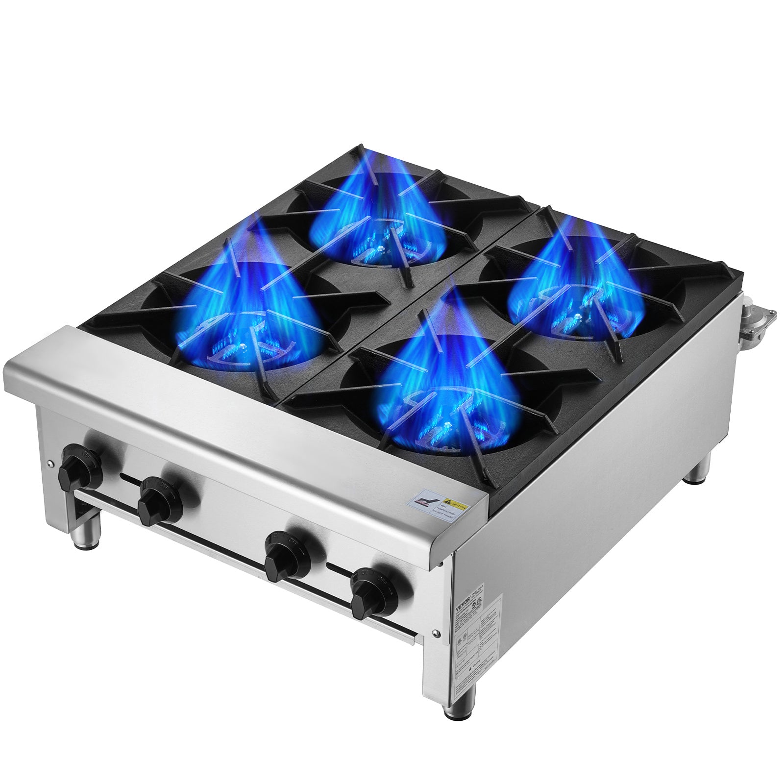 VEVOR Commercial Gas Stove, 1/4 Burner Countertop Cooking Hot Plate, Kitchen
