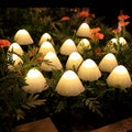 Outdoor Solar Mushroom Light Garden Decoration, Mushroom Shape, 8 LED Lighting Options, Plastic Material, Space Theme, Rechargeable Nickel Battery, No Remote Control - Warm White Light, 2026 New Mushroom Light