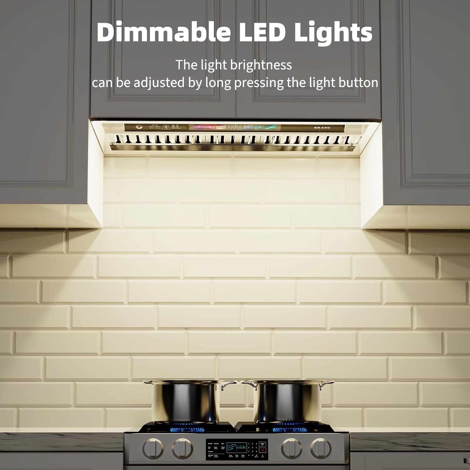 Built-In Range Hood with Voice/Gesture/Touch Control, 900 CFM Airflow, 4-Speed Exhaust Fan, Memory Mode, Adjustable Lighting, Convertible Ducted/Ductless Installation