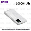 10000mAh Power Bank with LED Battery Display, Dual Outputs, Compact Portable Charger for Outdoor Emergency and Mobile Devices