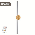 Rechargeable 31.5-Inch Indoor Wall Light, Gold, Adjustable Color Temperature, Home Decoration