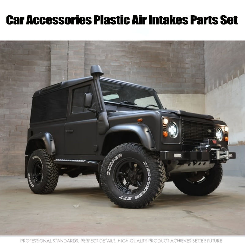 Car Modification Raised Air Intake Snorkel Kit for Land Rover Defender 90, Automatic Snorkel Pipe Kit Air Intake Manifold Auto Parts, Fits TD5 4.0L 3950CC V8, Mantec Style