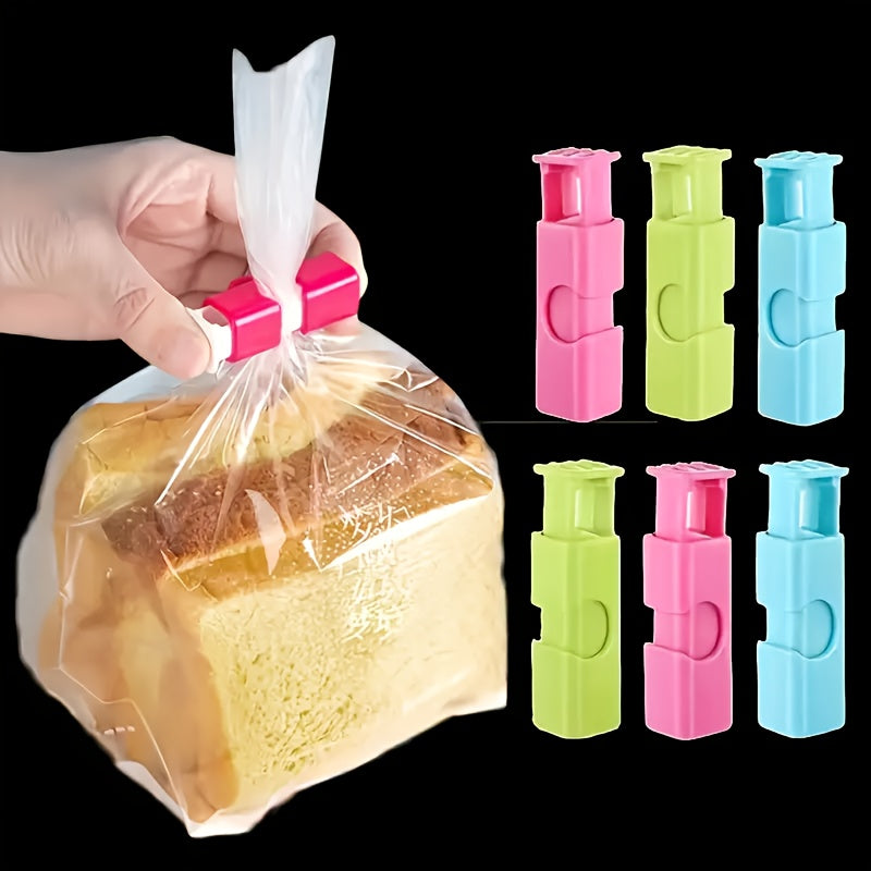4-Piece Bag Sealer Clips - Universal for Plastic & Bread Bags - Home Food Freshness Preservation Tool