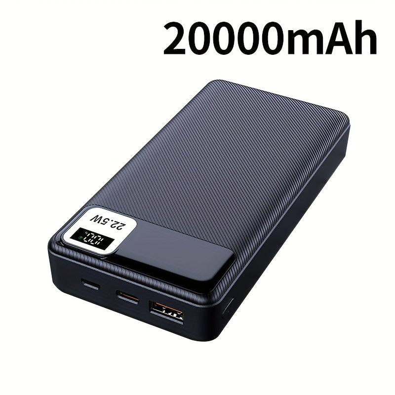 A Portable Power Bank with a Capacity of 10000Mah Or 20000Mah, Featuring a 22W Fast Charger, LED Power Indicator, And Multiple Interfaces Including USB, Type-C, And Micro. It Is Compatible with for Iphone And Android Devices