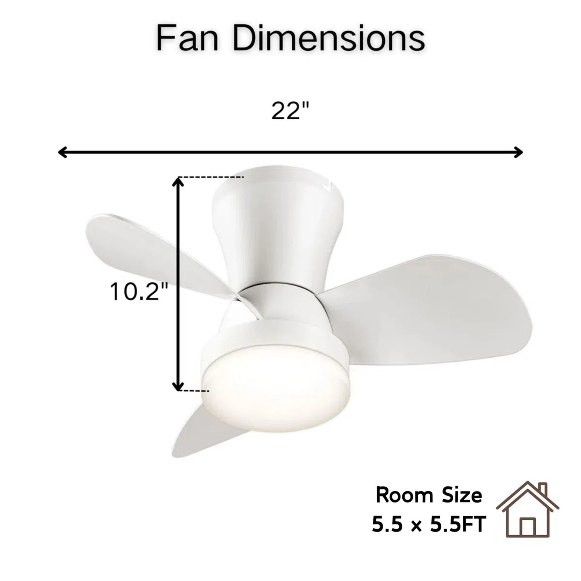 22 & 24 Inch Recessed Indoor Air Circulator Fan with Integrated Ambient Light – Multi-Speed Reversible Ventilation System with Remote Control, Suitable for Compact Spaces and Bedrooms