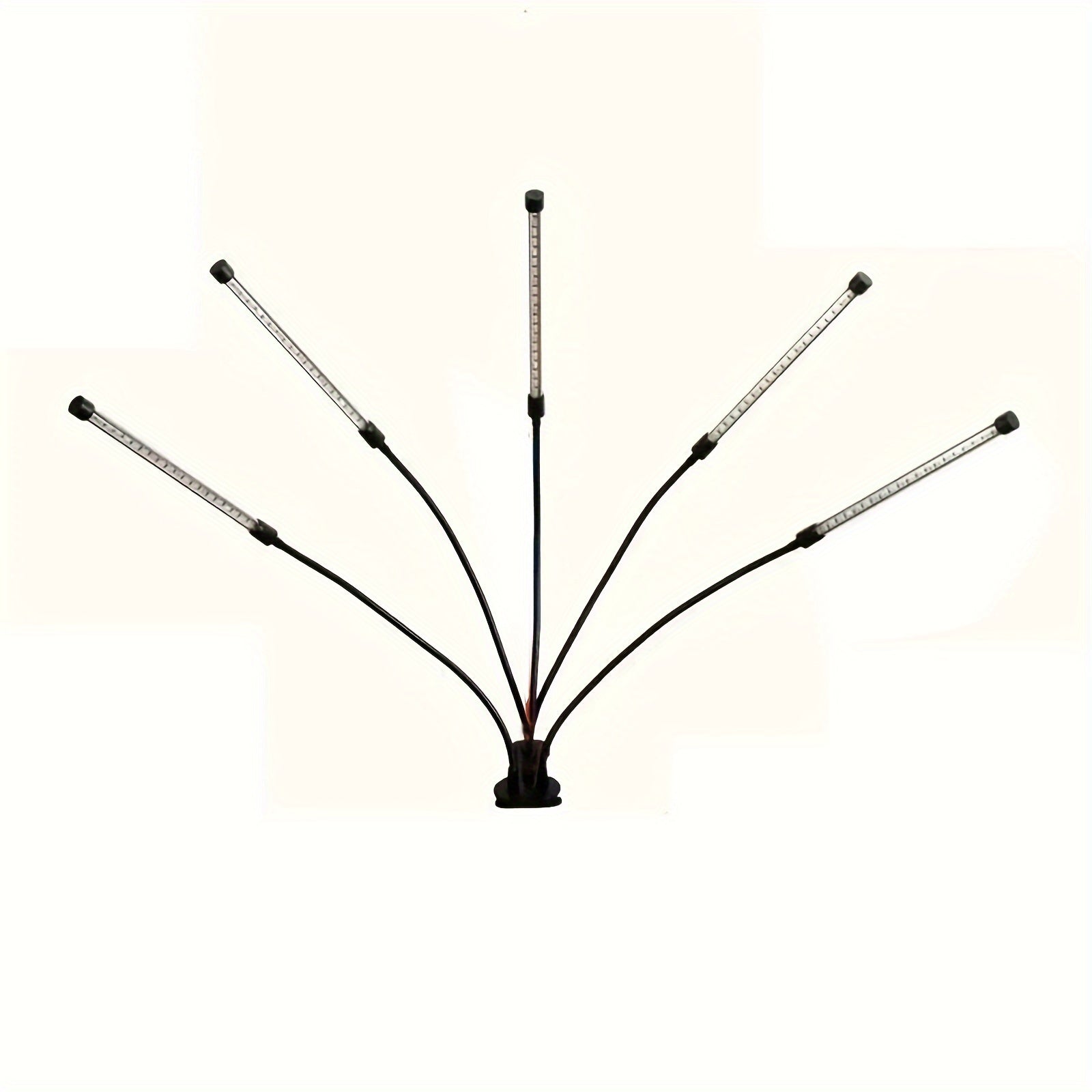 Indoor plant grow light, 4/5/6 heads optional, dual installation modes + 10 brightness levels, 3/9/12 hour timer, adjustable gooseneck, universal for vegetables, flowers, and green plants