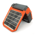 Multifunctional Outdoor Portable Fan, Solar & USB Dual Charging, High Airflow Timing Function, Perfect for Fishing Camping Use