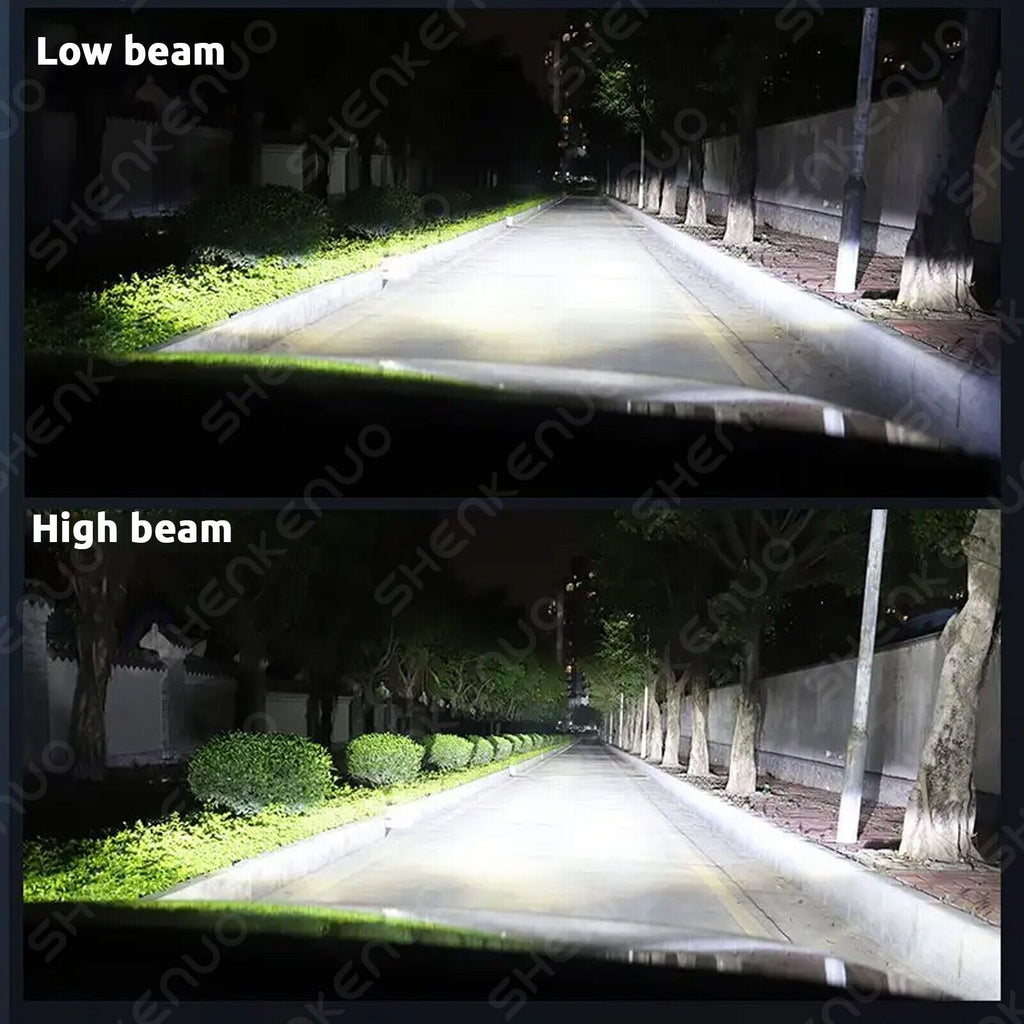 2-Pack H11 LED Headlights Super Bright Bulb Set 6000K White Light 8000LM High/Low Beam, No Battery Included