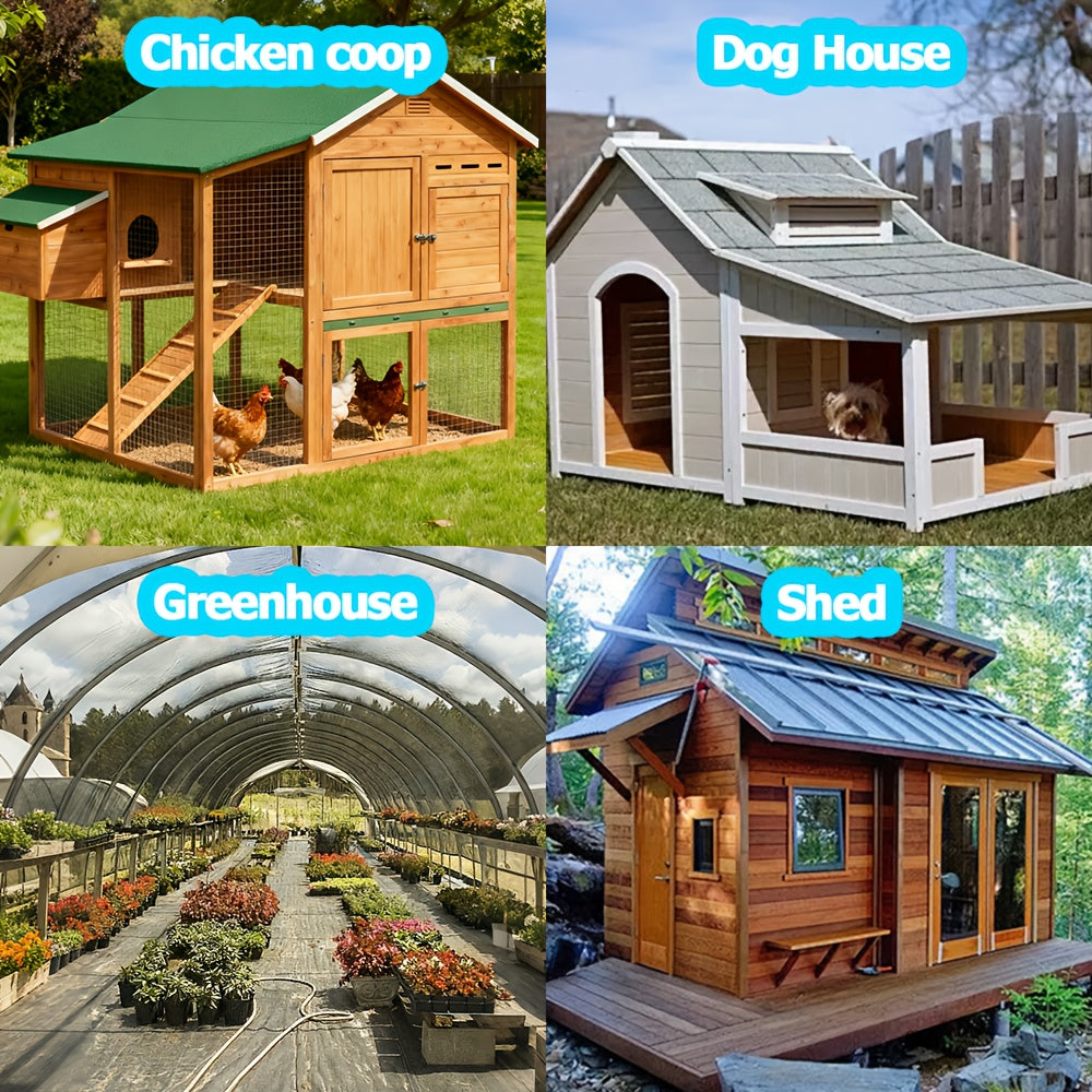 Outdoor Ventilation Fan, Suitable for Chicken Coop and Greenhouse, Equipped with Cable and Installation Tool Kit, 1 Set