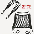 Bungee Cargo Net with Hooks – Elastic Motorcycle & Bike Helmet Net – Black Mesh Luggage Organizer for Secure Storage