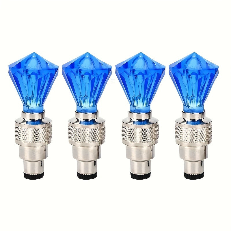 Kubidupi 4/8/16pcs Car Wheel Valve Stem Galloping Horse Light Fire Wheel Breathing Light Motorcycle Tire Valve Explosion-Proof, Sunproof & Waterproof, Red & Blue