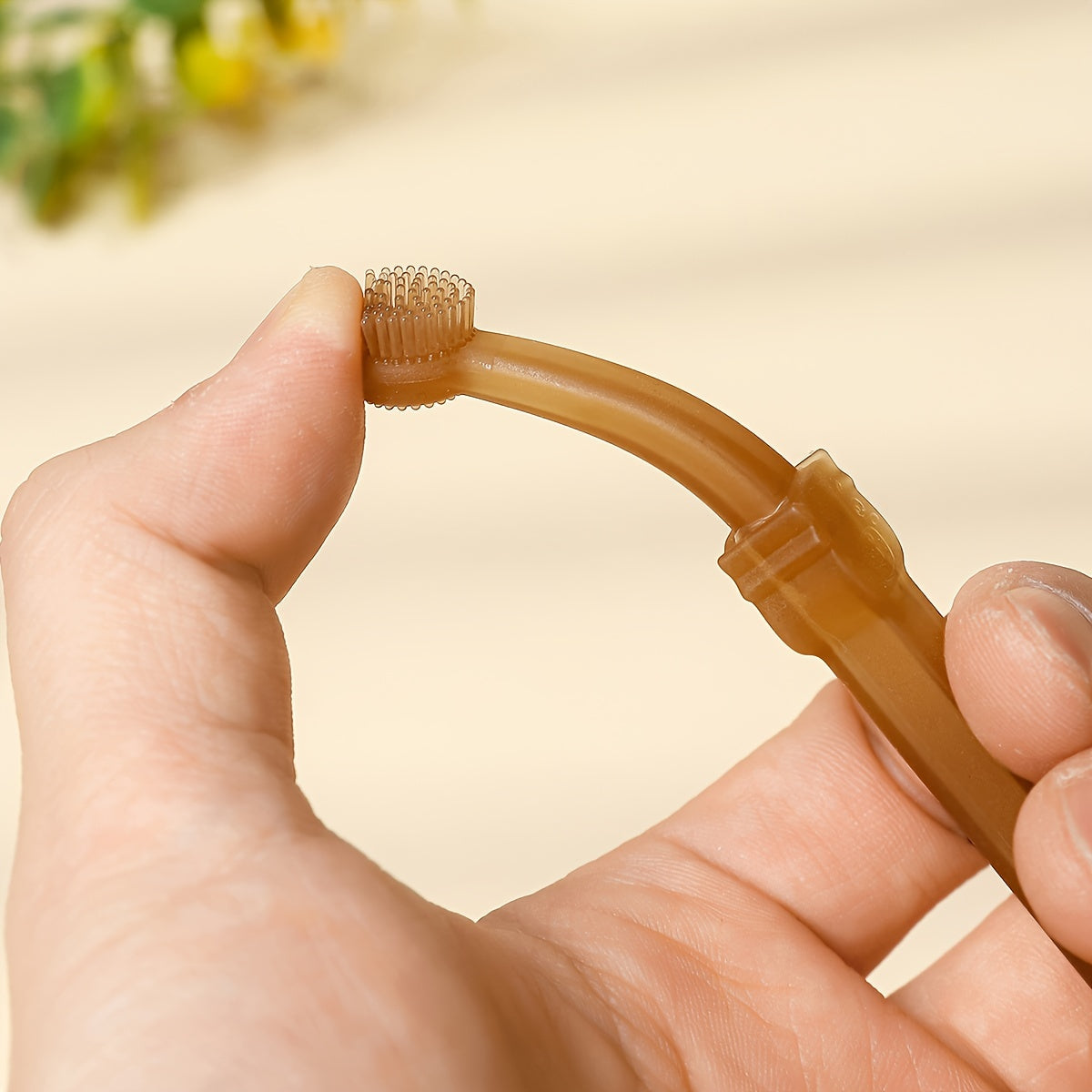 宠物牙刷 婴幼儿乳牙刷 新生儿 舌苔刷 口腔刷套装 宠物牙刷一把乳牙刷 一把舌苔刷 一个透明手指牙刷 一个纳米银手指牙刷 四件套