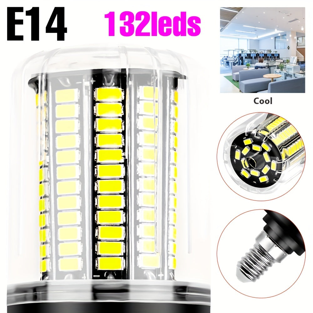 LED corn bulb E14 small screw base spotlight AC85-265V ceiling chandelier built-in bulb E27/E26 universal indoor bright eye-protection flicker-free candle light B22 home use 220V bedroom living room office study downlight 110V bathroom