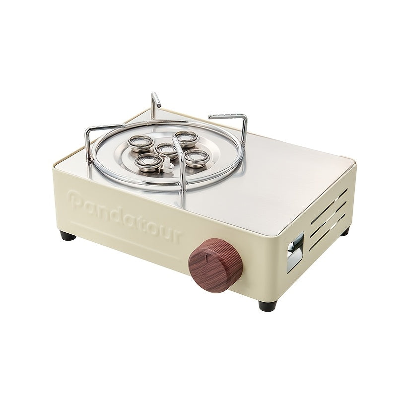 Portable Propane Stove, Small Camping Cooker, Flame Control, Easy to Carry, Ideal for Outdoor Cooking, Picnic, BBQ, Travel
