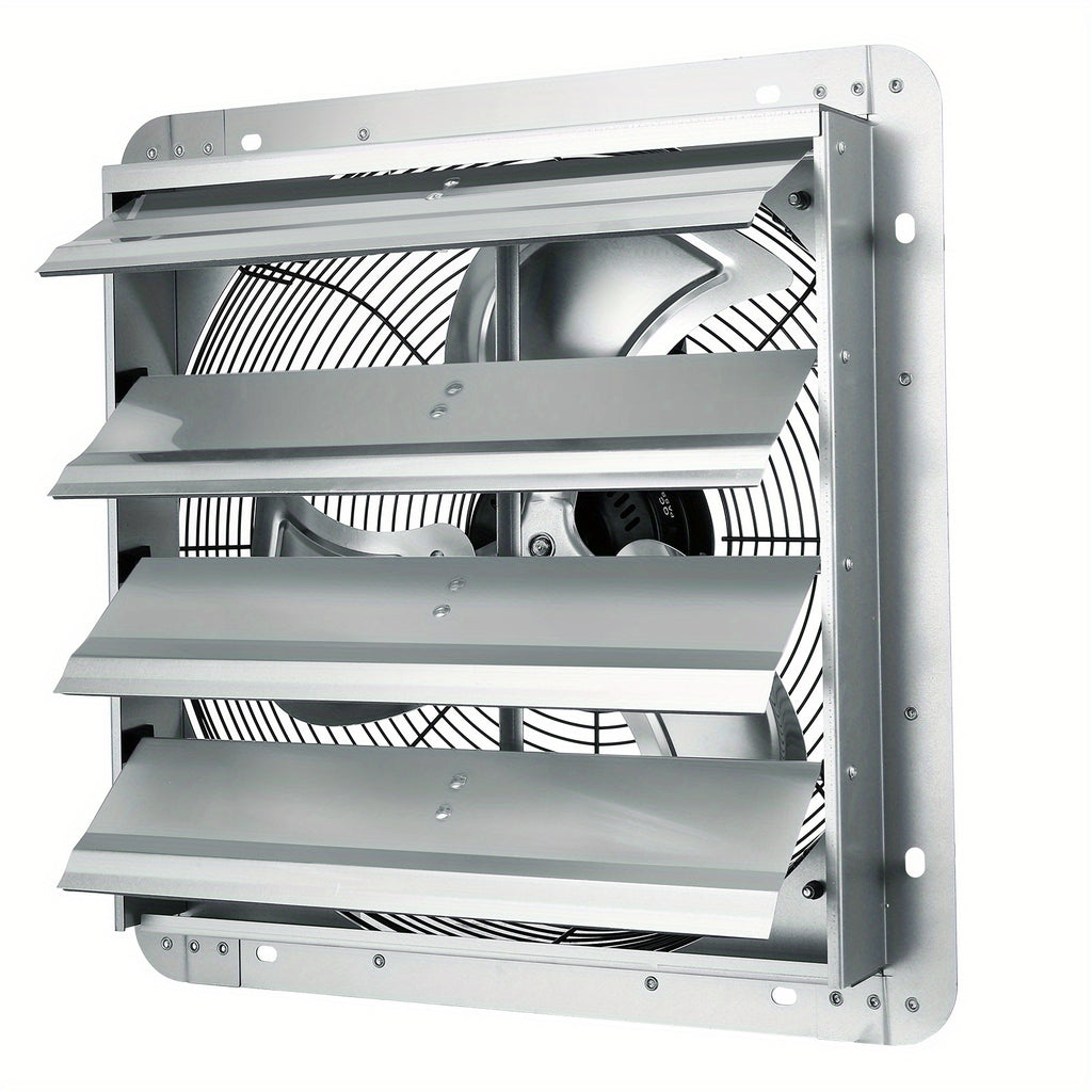 VEVOR 16" Shutter Exhaust Fan with Speed Control – AC Motor, 2000 CFM, Easy Wall Mount Installation, for Greenhouses, Garages & Sheds, US Plug