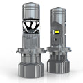 2PCS Vehicle LED H4/9003/HB2 LED Mini Projector Hi/Lo Beam Canbus Car Headlights Car Turbo LED Bulbs RHD LHD 12V 6500K