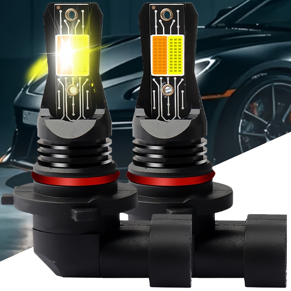 2 LED Fog Lights 880/881-QL025, 8000 Lumens, 6000K/3000K, Stylish Bulb Design, High Brightness Bulbs, Durable Auto Parts, Car Accessories, New Upgraded CSP Chip Design LED Plug-and-Play Bulbs, Stylish Bulb Design
