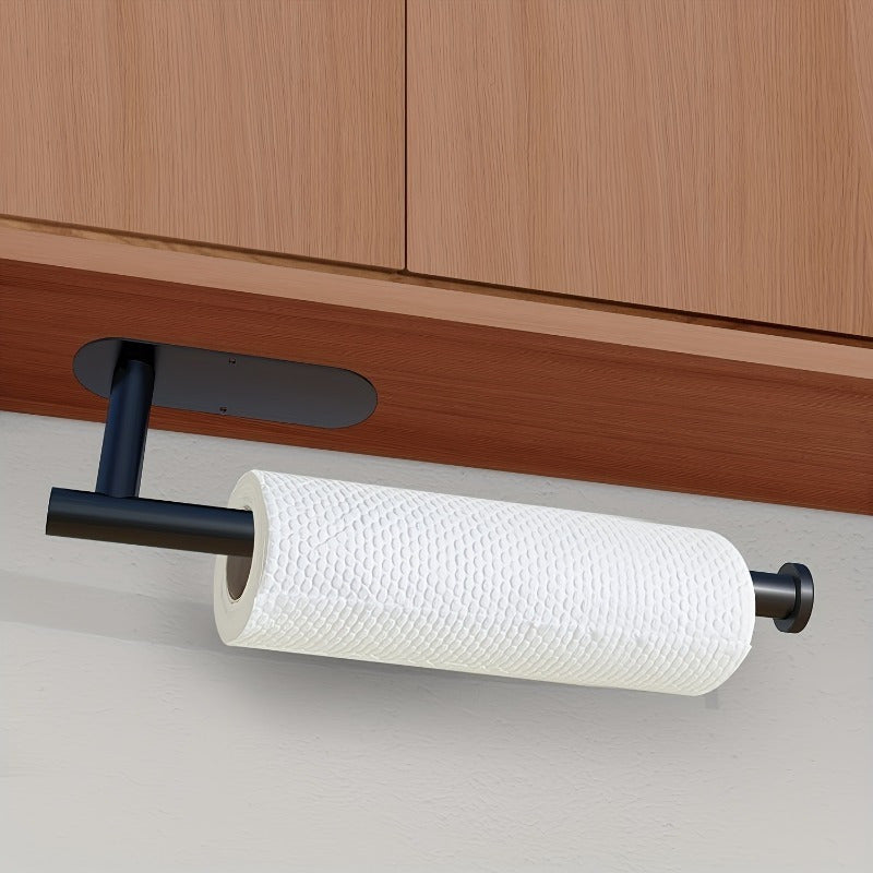 Self-Adhesive No-Drill Paper Towel Holder – Multifunctional for RV & Bathroom! Doubles as a Towel Rack, Holds Rolls & Wrapping Paper. Perfect for Home Kitchen & Bathroom – No Damage, Easy Organizing!