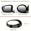 360° HD Round Blind Spot Mirror Set (2-Pack) for Car – Adjustable Rearview Mirror, Enhances Safety for Vehicle Occupants, Expands Field of View, Perfect Gift for Parents and Children on Major Holidays