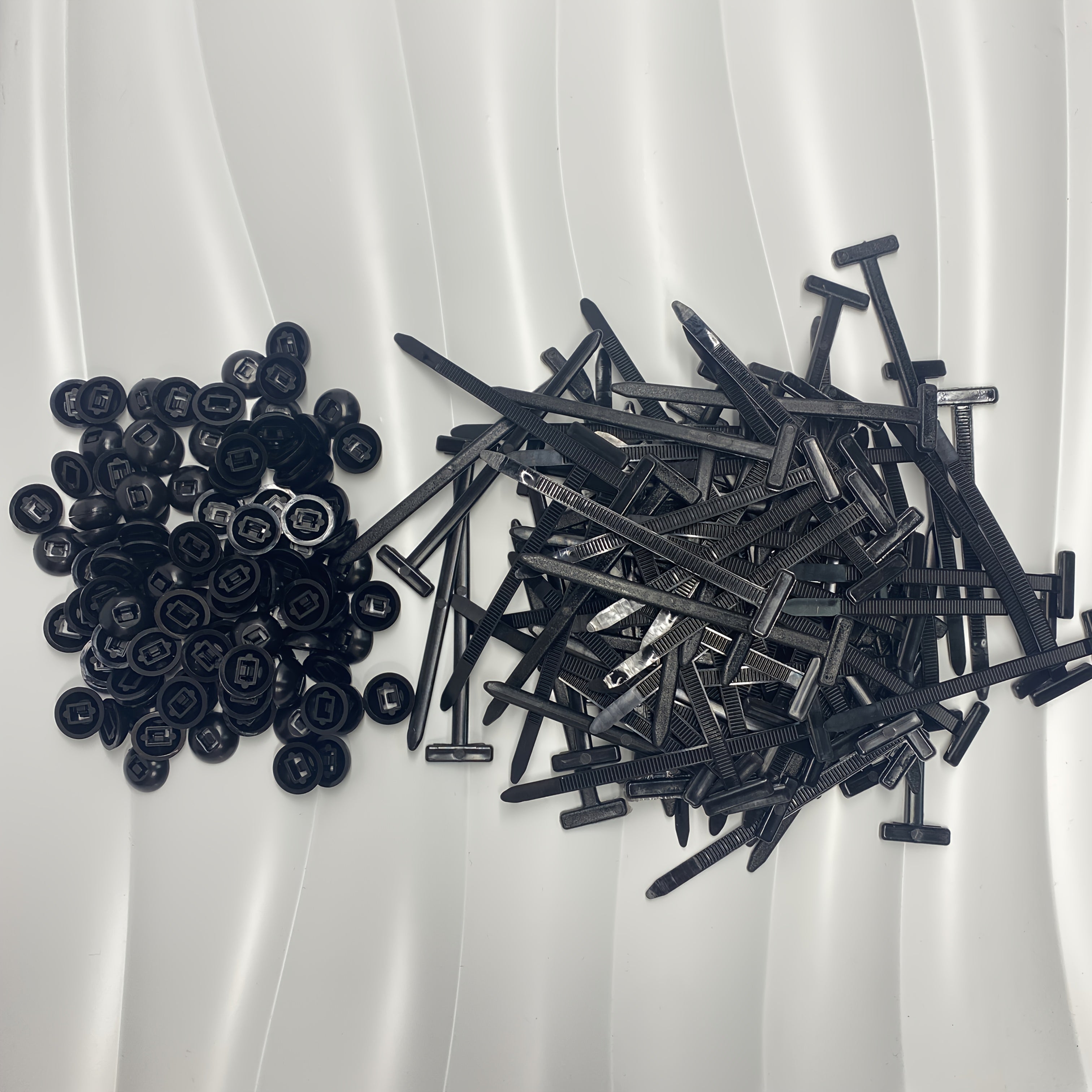 20PCS/110PCS Durable Self-Locking Nylon Cable Ties with Black Plastic Zipper Head - High Strength UV Resistant Fastener, Multi-Purpose Organizer for Auto Repair, Home, and Outdoor Use