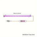 1/2/3/4 red/blue 11.81-inch LED grow light strip tube, timer control 8/12/16 hours, indoor plant USB brightness adjustment, full spectrum plant light for seedlings, vegetables, flowers