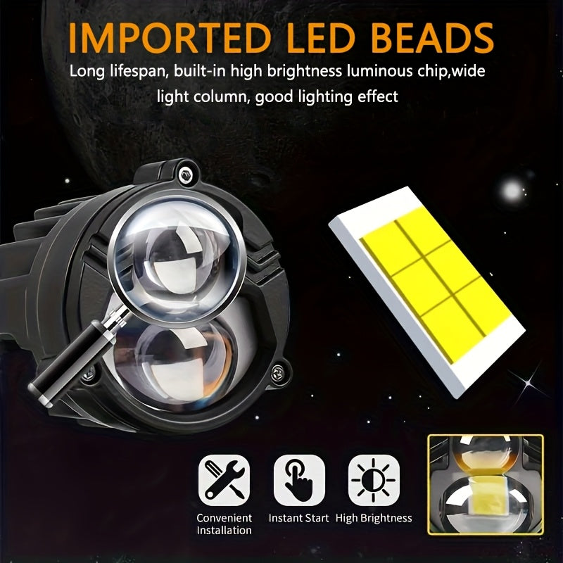 Ultra-Long Range Laser Headlight - Fog-Penetrating Work Light, for Trucks and Motorcycles