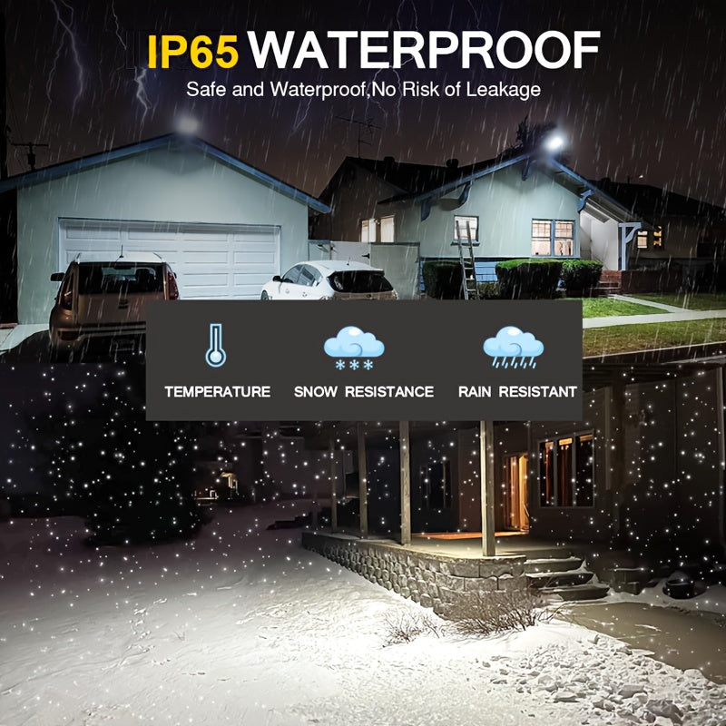 High Power Solar Street Light, Solar LED Wall Light with Remote Control 6000mAh Battery, Smart Light Sensor, Automatically Switches 252 Bright LED Bulbs, Perfect for Courtyard, Garden, Lawn, Private Driveway, Garage, Walls, Fields, Wall Mounting
