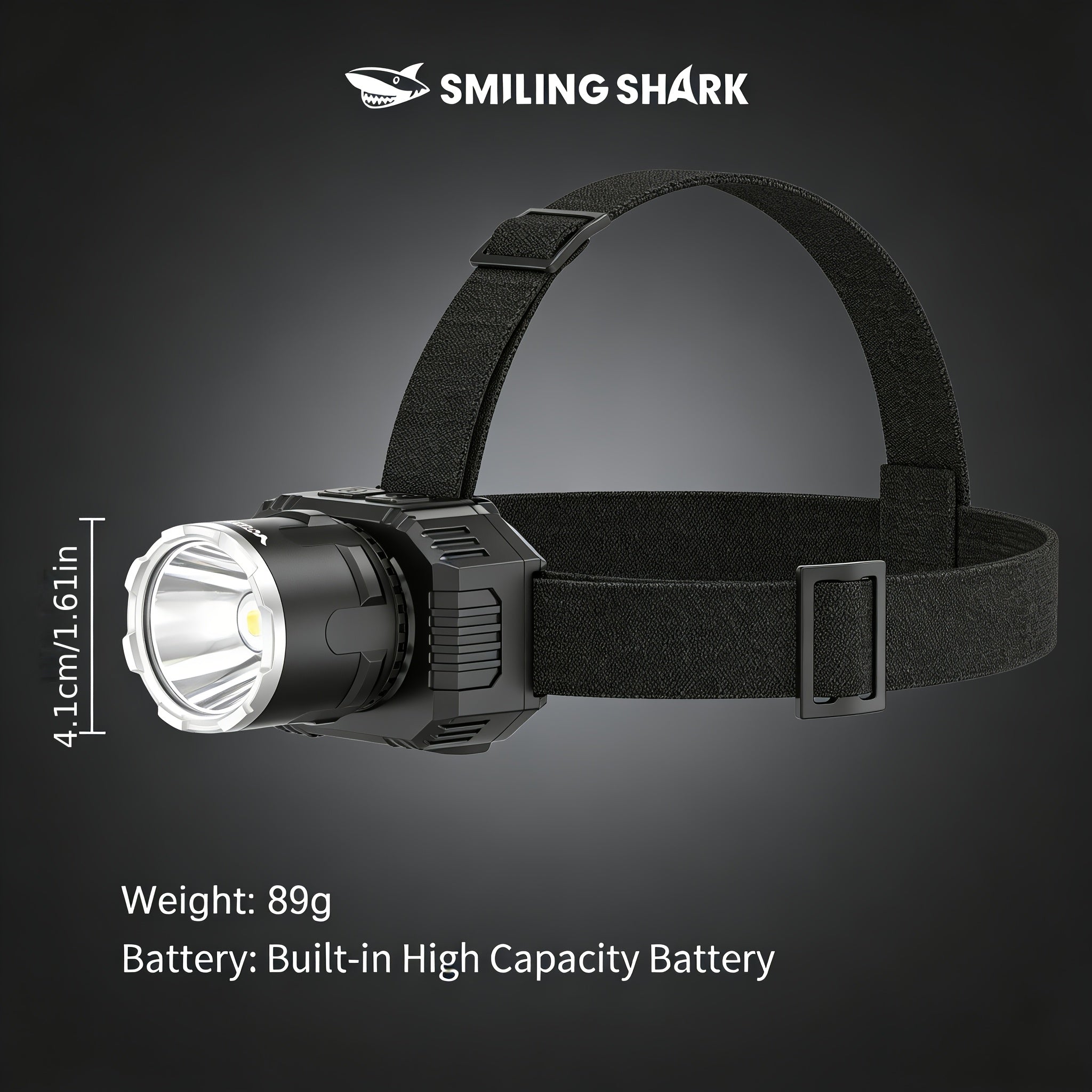 1Pc Rechargeable Headlamp, Head Mounted High Brightness Flashlight, Super Bright X50 LED Bead, Equipped with USB Charging Cable, Focus Adjustable, Detachable Headband Hands-Free, Multi-Mode Dimmable White Light Beam