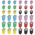 36 Pcs Automotive Fuse High Profile and Low Profile Fuse Combo Kit, 3 of Each for High and Low Profile 20A, 30A, 40A, 50A, 60A, 80A, Low Profile and High/STD Profile Cartridge Fuse Assortment Kit (20A, 30A, 40A, 50A, 60A, 80A)