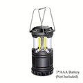 1 LED Camping Light, Ultra-Bright COB Foldable Flashlight, Portable Emergency Light (AAA Batteries Not Included)